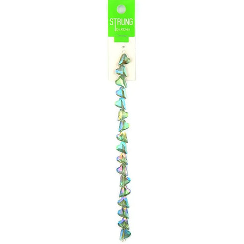 12mm Crystal Heart Shape Strung Beads
